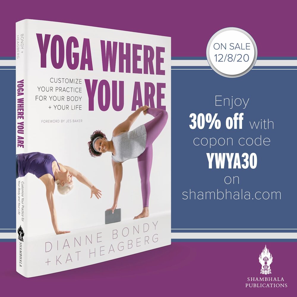 Yoga Where You Are Book promo graphic.