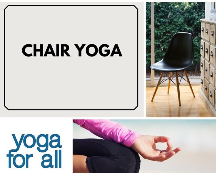 Yoga For All Chair Yoga graphic.