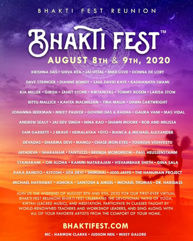 Bhakti Fest promo graphic.